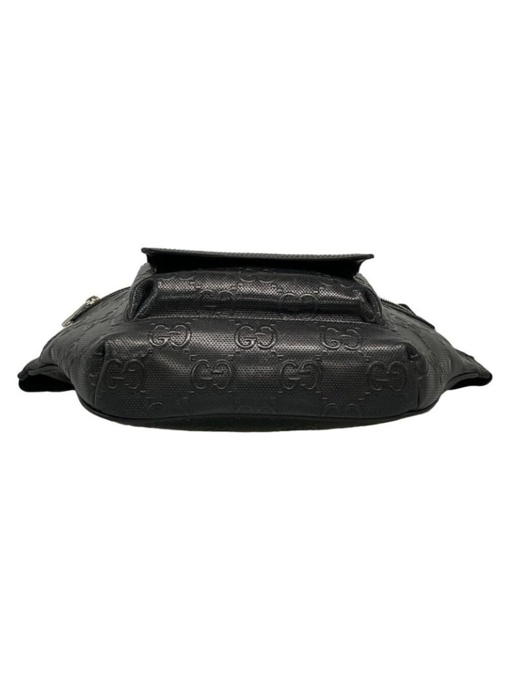 Gucci Waist Pouch Jumbo GG Large Belt Bag Black Leather - Picture 5 of 15